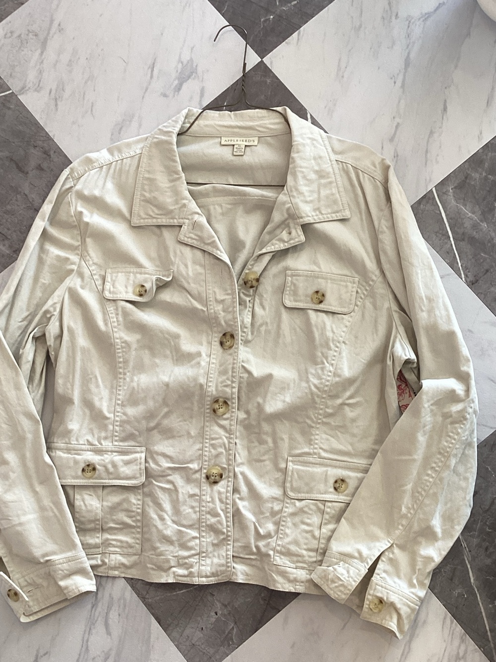 Appleseed's Light Cream Jean Jacket